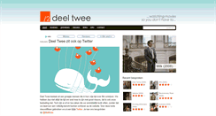 Desktop Screenshot of deeltwee.be